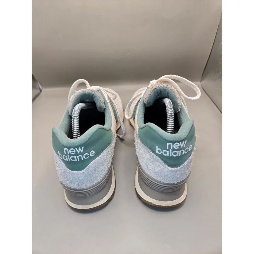 New Balance 574 Cordura Pack Shoes Mens 9.5 D Calcium New Spruce Suede Sneakers
